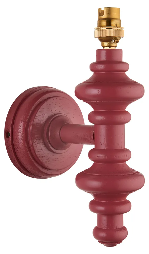 Applique CARNABY rose satiné Endon 1xB22 60W en bois 25,8 x 11 x 15,3 cm