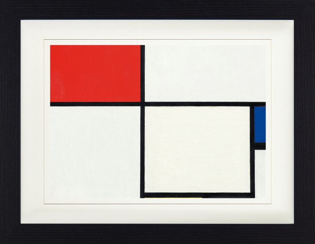 Piet Mondrian Gerahmtes Bild Mit Edlem Passepartout | Wand-Bilder | Im Bilderrahmen - Komposition Nr. III Mit Rot, Blau, Gelb Und Schwarz, 1929 (30...