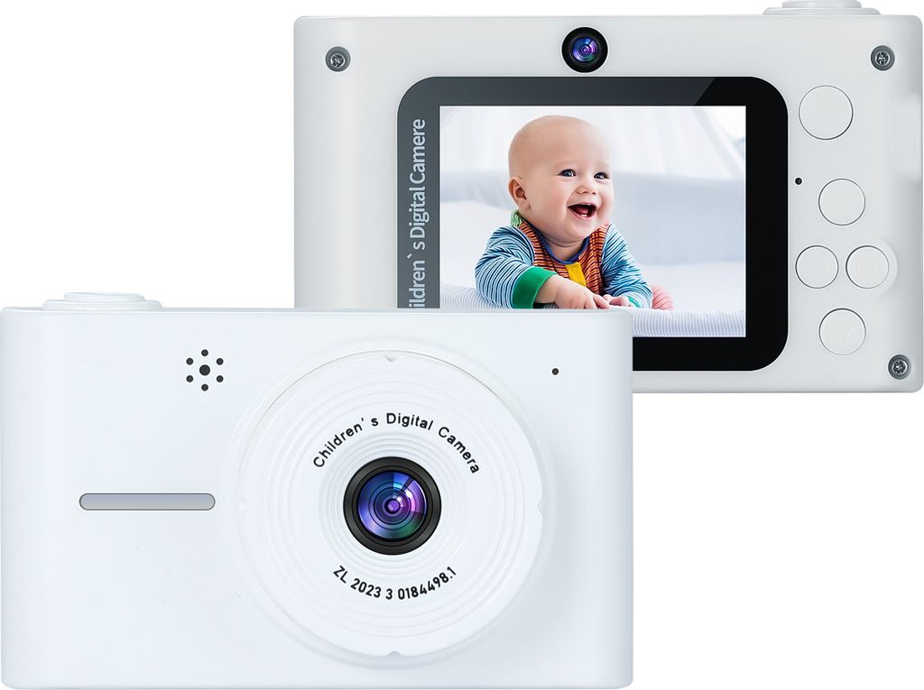 1080P Digitalkamera Kinderkamera 20MP Kinderkamera Kinder-Selfie-Kamera fuer Jungen und Maedchen 8-facher Digitalzoom 2,0-Zoll-Bildschirm Doppelobj...