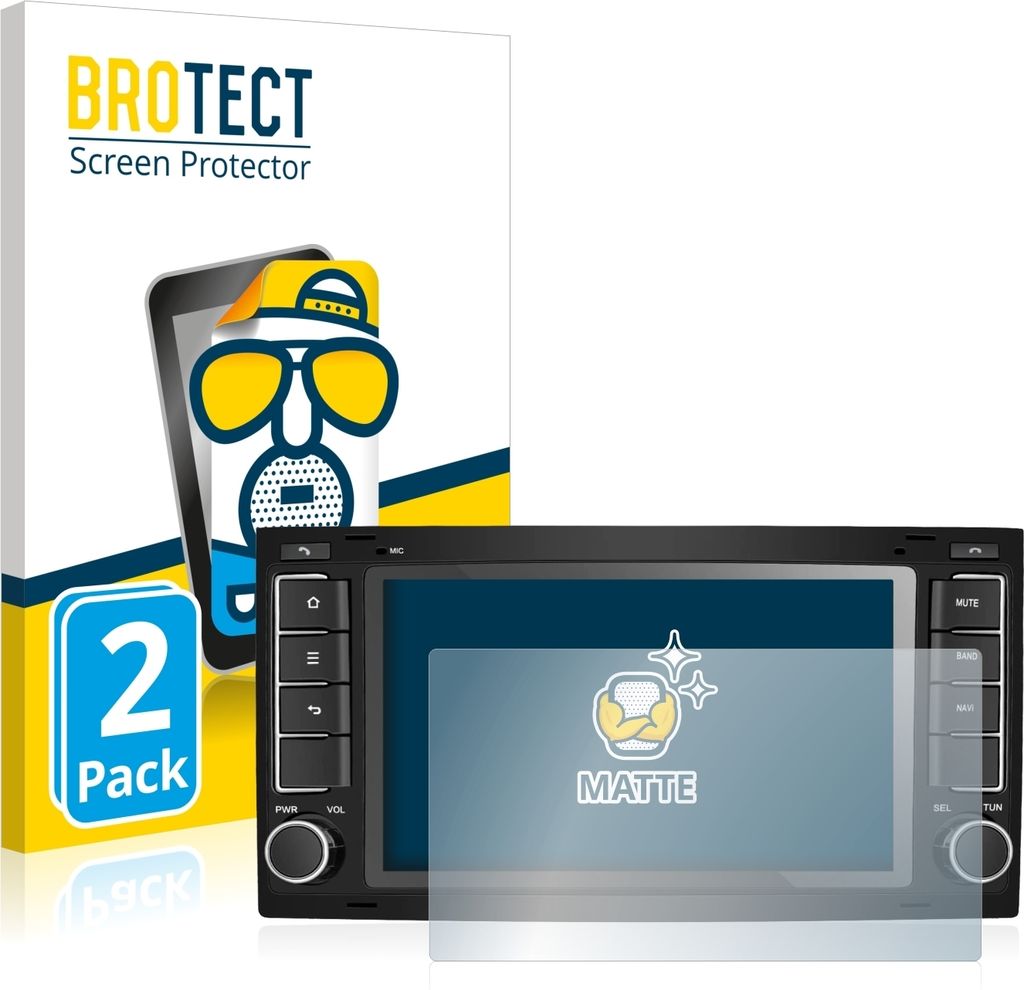 2x BROTECT Schutzfolie für M.I.C. AVT7-lite Displayschutz Displayschutzfolie Folie Matt Entspiegelungsfolie