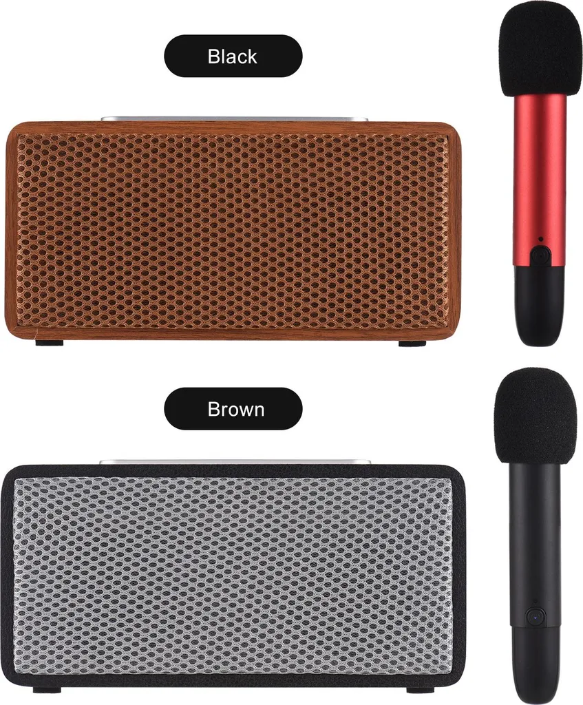 Enceinte Karaoké Bluetooth avec micro sans fil et effets LED animés