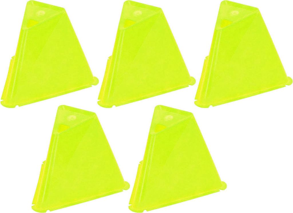 5pcs Fußball Barriere Training Kegel dauerhaft Skate Marker Straße Rolleryellow
