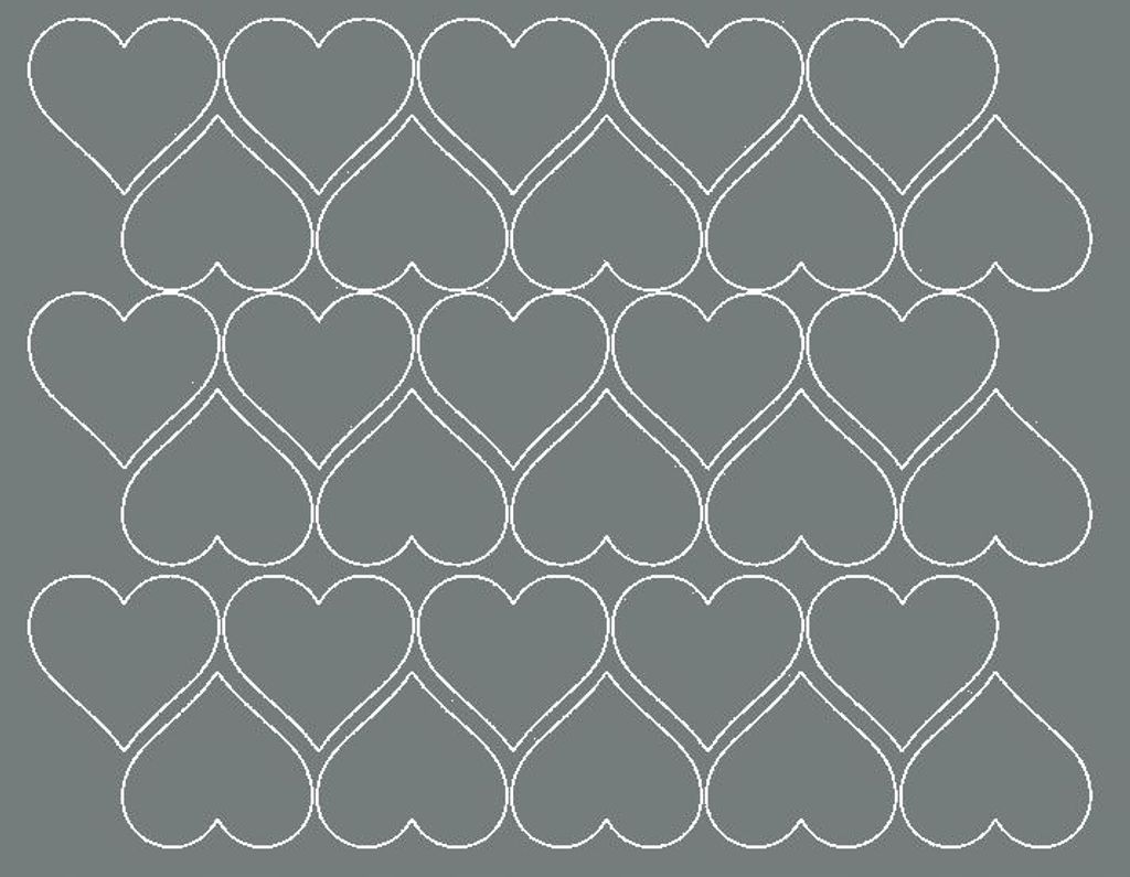 Valentinstag-Herzaufkleber, 4 cm, 30 Stück, grau glänzend