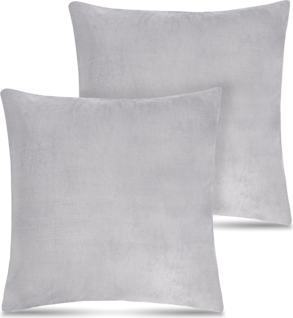Aspero 2 Flanell Kissenbezüge + Füllungen 60x60 cm