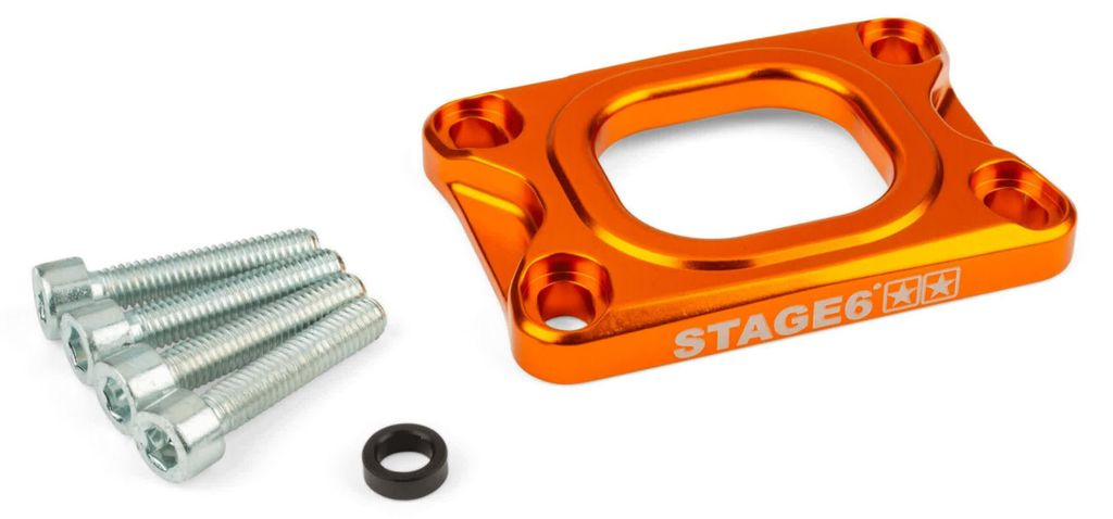 STAGE6 360° Orange Ansaugkrümmerplatte AM6/DERBI