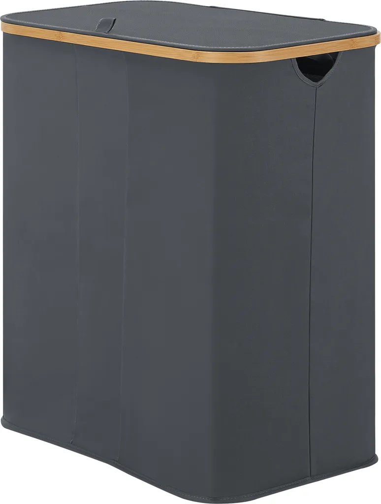 Bac à linge familial Rusko 140L - Solution rangement buanderie gris