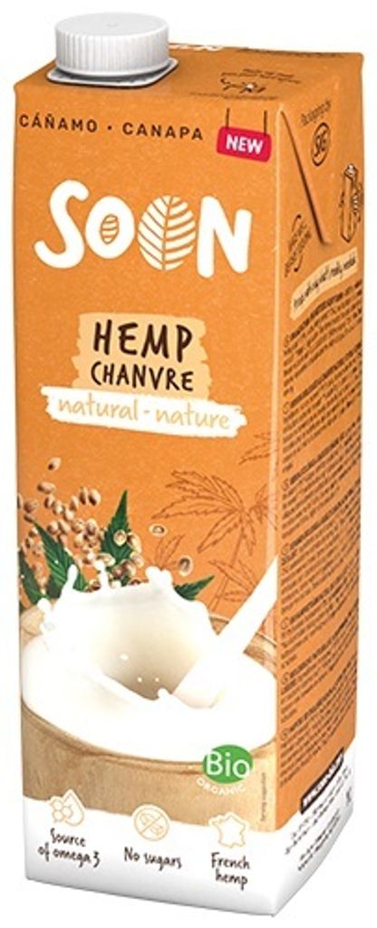 -Omega-3-Hanfgetränk Ohne Zucker 1 L – Sojade (Soon)