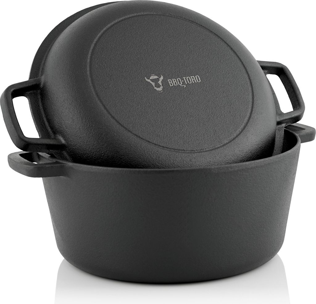 BBQ-Toro Gusseisen Topf 6,8 Liter, Schmortopf zum Kochen Produktbild 