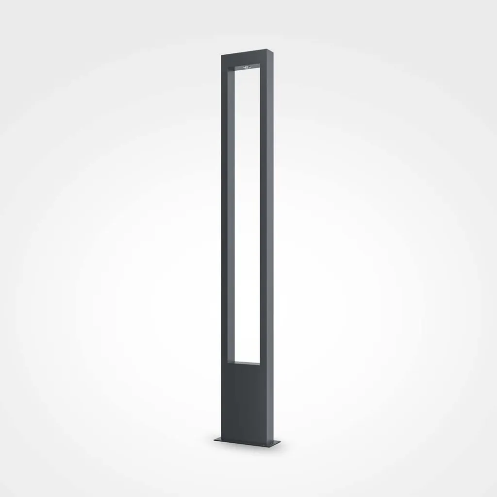 Lampadaire extérieur LED métal graphite 150 cm - Éclairage étanche IP44
