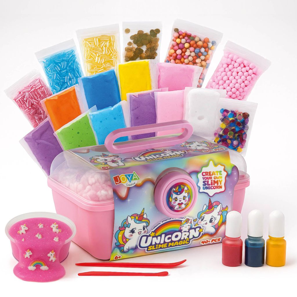 Joya Creative Kit di slime a tema unicorno da 75 pezzi – Immagine del prodotto 