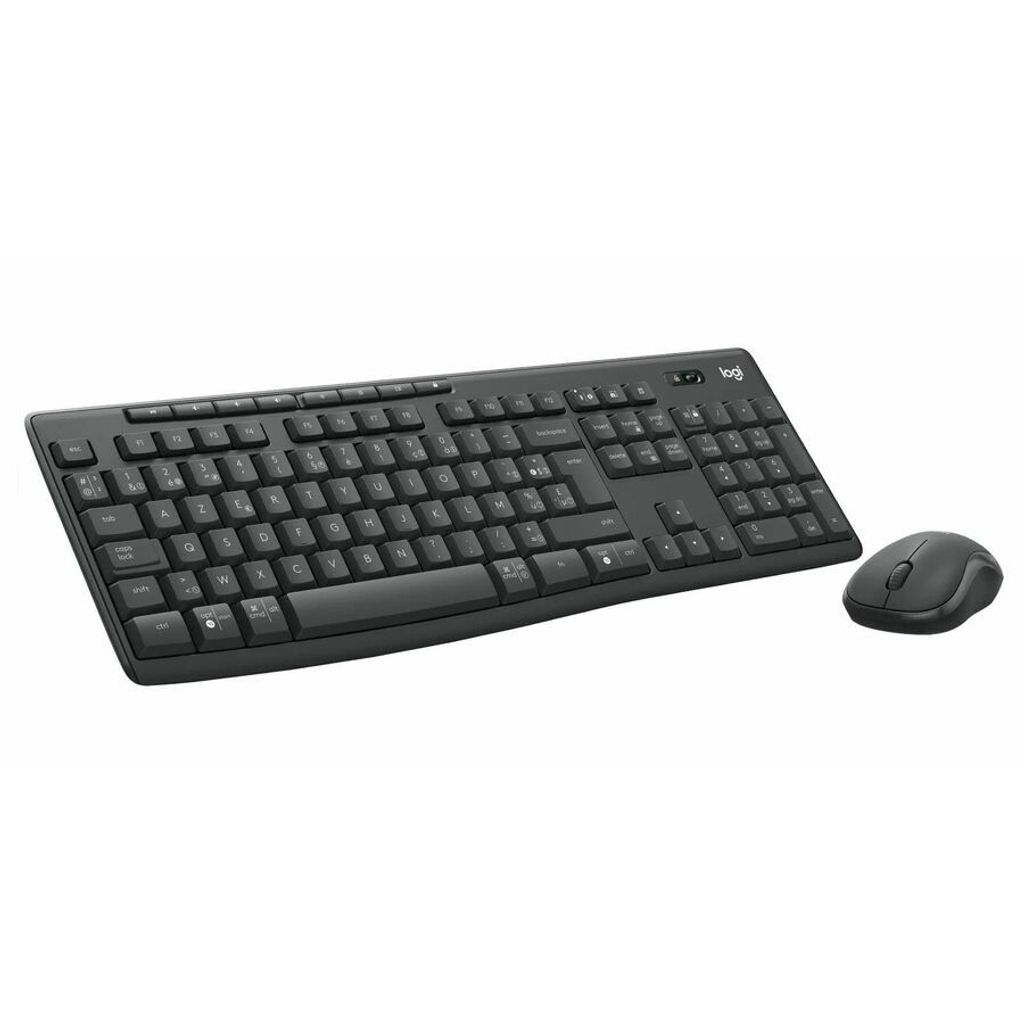 Logitech MK370 Combo for Business - Volle Größe (100%) - RF Wireless + Bluetooth - Membran Key Switch - AZERTY - Graphit - Maus enthalten