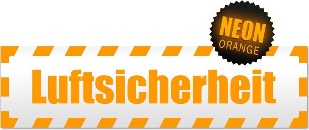 Luftsicherheit gestreift Magnetschild Schild magnetisch