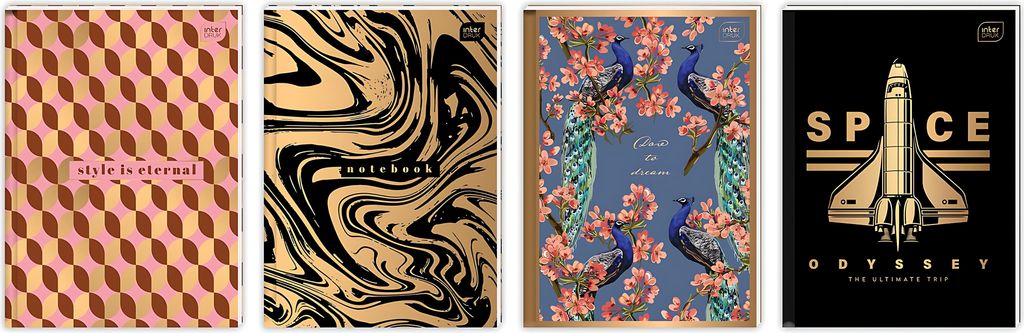 Interdruk Hardcover-Notizbuch A5 96 Blatt 70g/m² Metallic Produktbild 