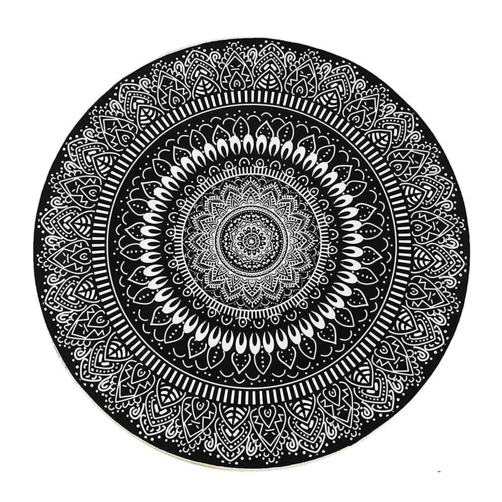Runder Teppich aus Mandala,Spielmatte für