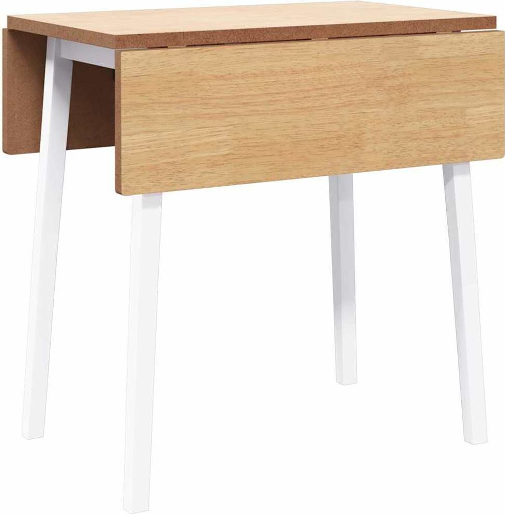 Esstisch Weiß Massivholz Gummibaumholz