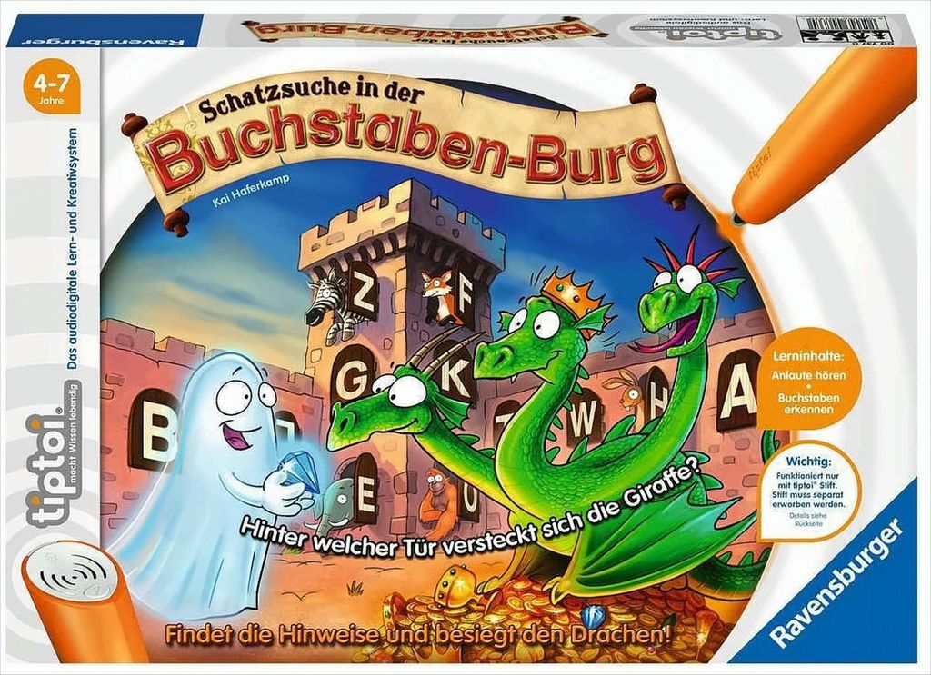 Ravensburger 00737 Tiptoi Schatzsuche in der Buchstabenburg