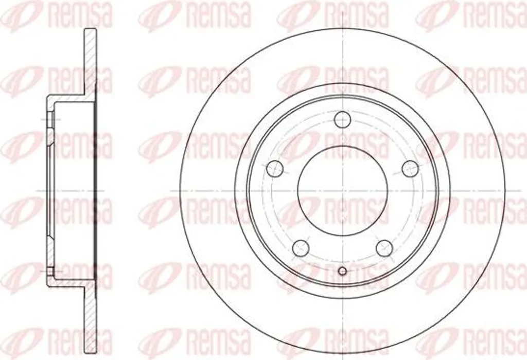 Disque de frein REMSA 6206.00 OE 3415598 pour Range Rover et MX-6