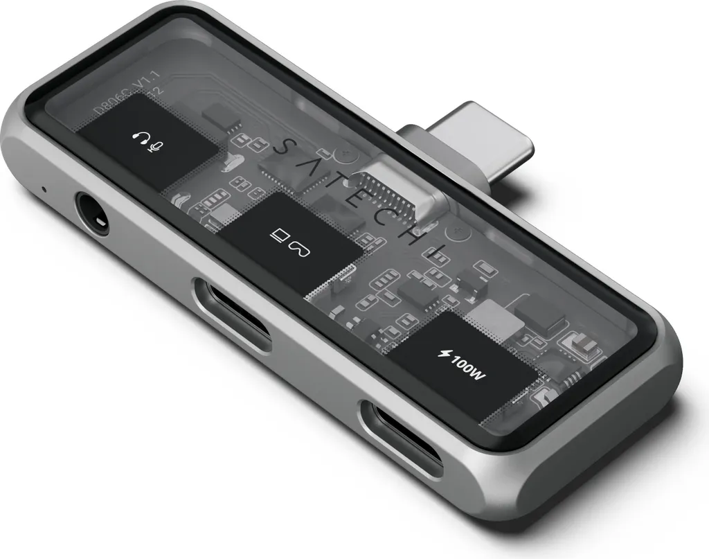 Hub USB-C 4K HDMI Satechi avec sortie audio Jack pour tablette tactile