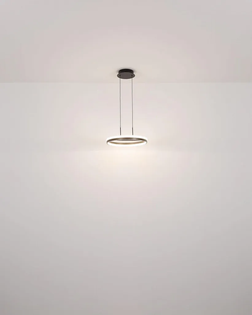 Lampadaire arc LED noir tactile dimmable grande hauteur 190cm design
