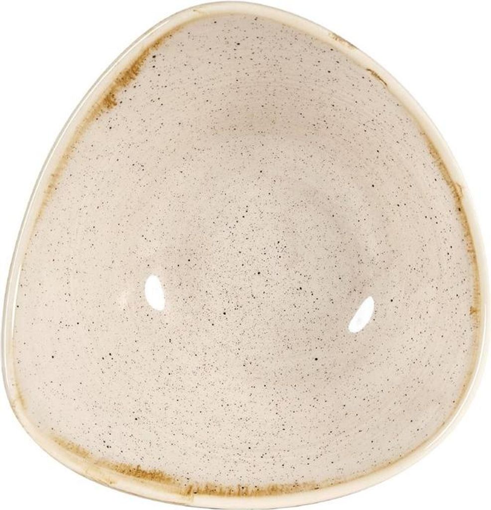 CHURCHILL Stonecast Nutmeg Cream Teller tief, triangle, ø: 153 mm