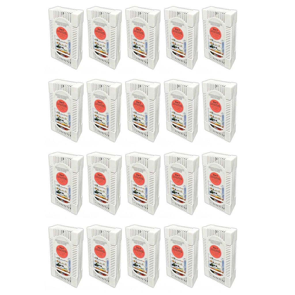 20x Kühlschrank Entfeuchter Trockner Box gegen Gerüche Feuchtigkeit & Schimmel Lufterfrischer Geruchsentferner