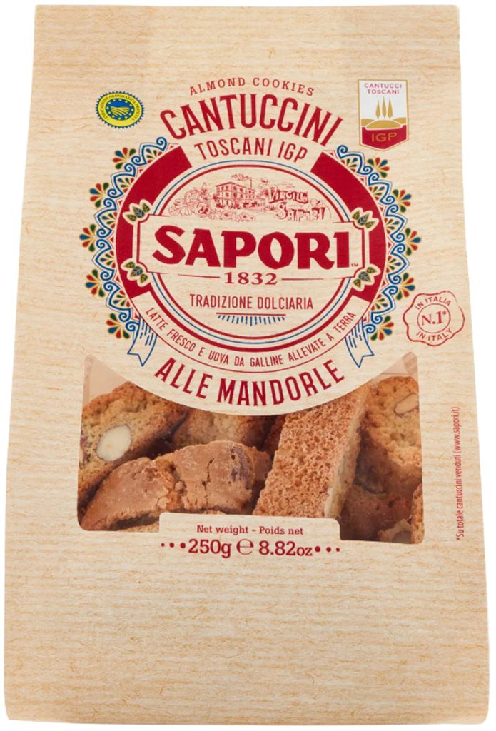 Cantuccini migdałowe Sapori 250 g Zdjęcie produktu 