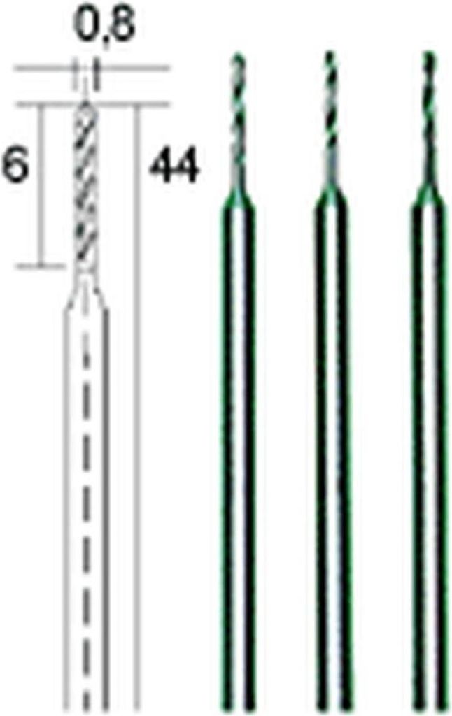 Proxxon Mikro-Spiralbohrer (HSS-Stahl), 0,8 mm, 28852 Produktbild 