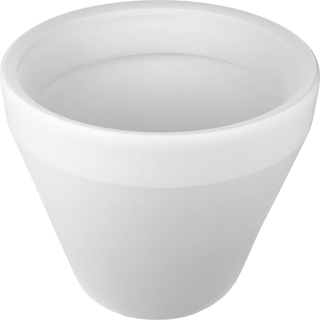 Pot de fleurs Lima 460 blanc - Solution durable pour plantes larges - 5