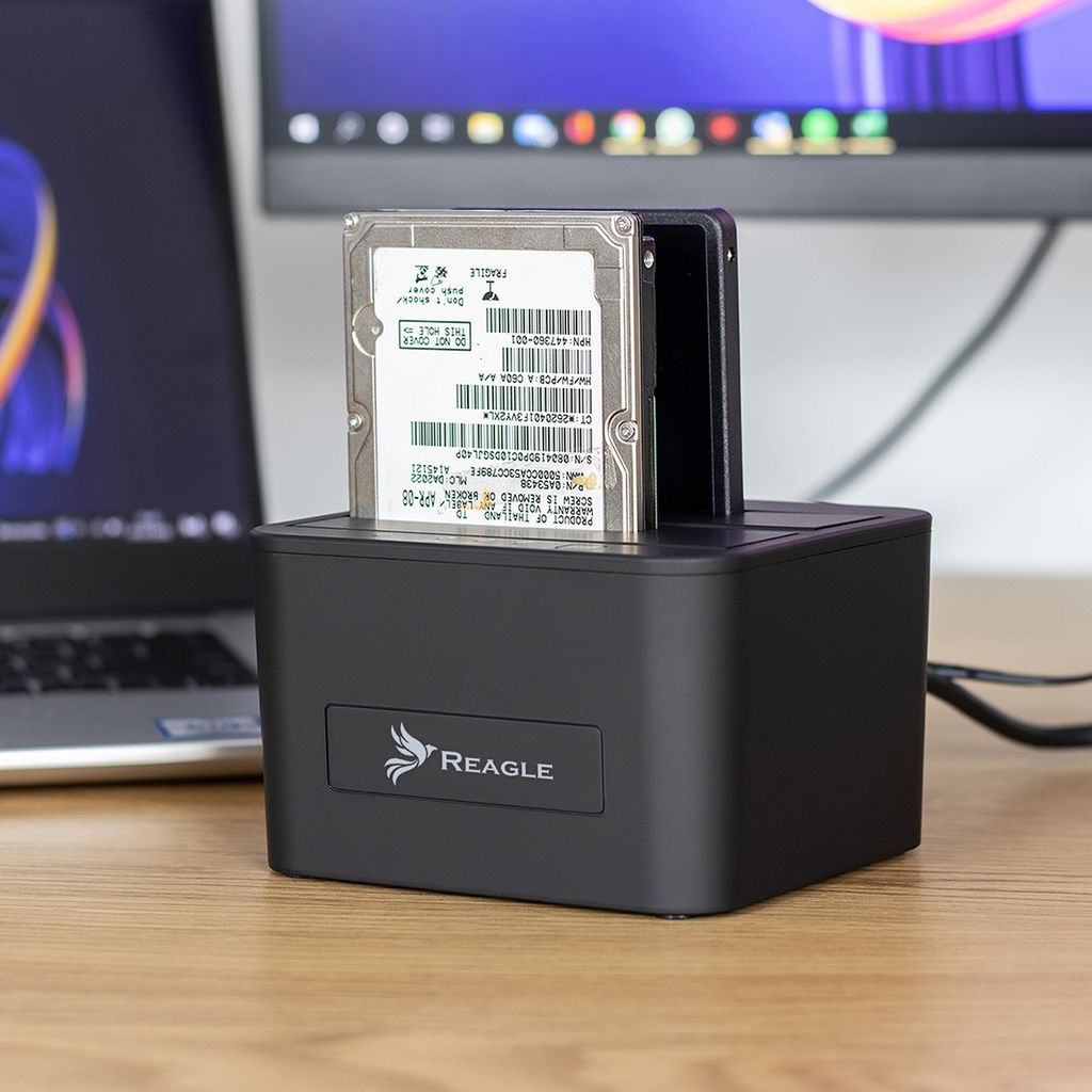Dokovací stanice REAGLE SATA 2x HDD SSD 16TB Obrázok produktu 2