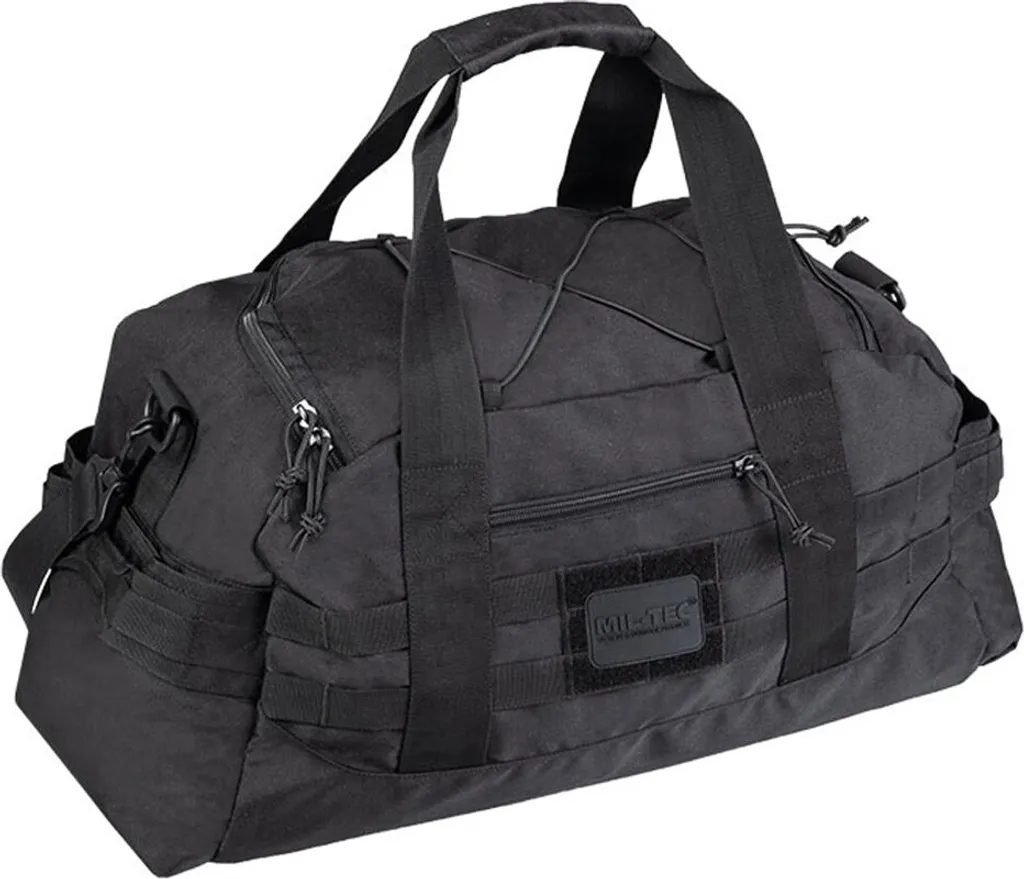 Sac de Combat SM Noir Ultra-Résistant - Finition Aviation et Nylon Renforcé