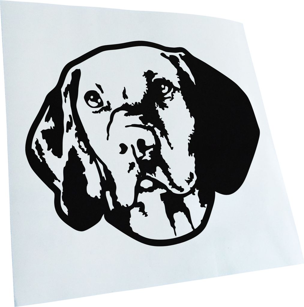 Kiwistar - Autoaufkleber - vizsla Hund - Schwarz - 24x20cm - Aufkleber für Auto, Laptop, Fahrrad, LKW, Motorrad mehrfarbig JDM Decal Racing