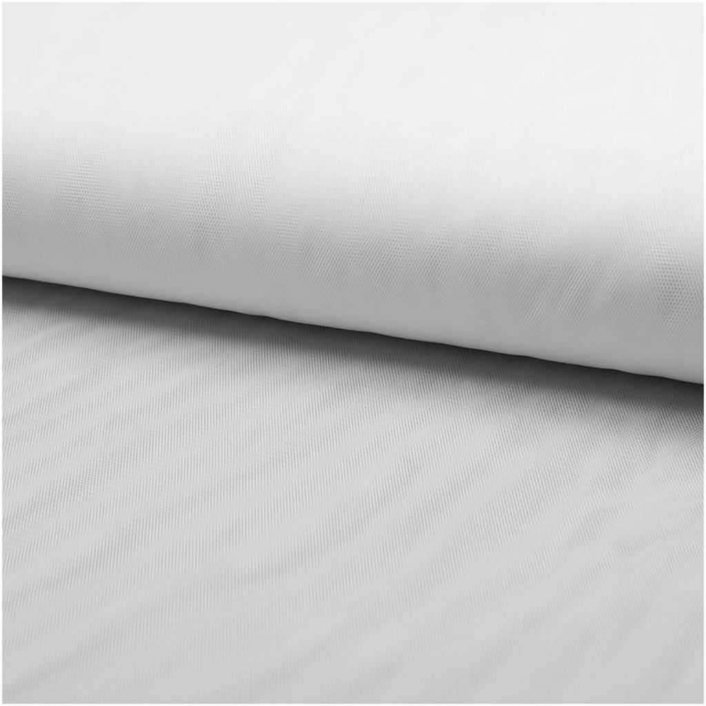 Soft-Tüll Kostümstoff Fasching Feintüll Dekostoff 1 x 1,5 m Meterware weiss