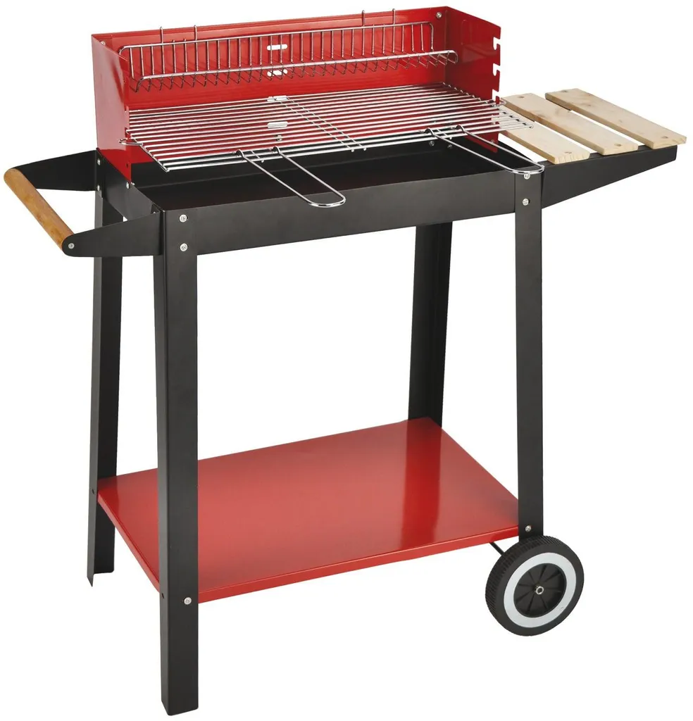 Barbecue de jardin au charbon de bois avec large tablette latérale El Gaucho