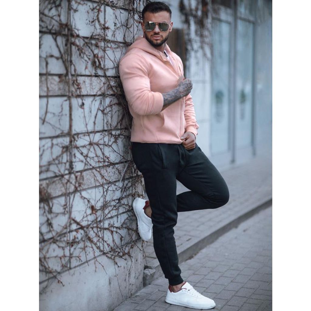 Dstreet Trainingsanzug für Männer Reltaluk pink-schwarz M