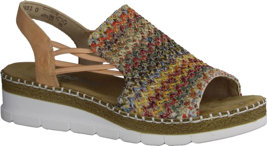 Rieker V1241-90, Donna, Sandalo, Multi, Antistress, NUOVO - Immagine del prodotto 