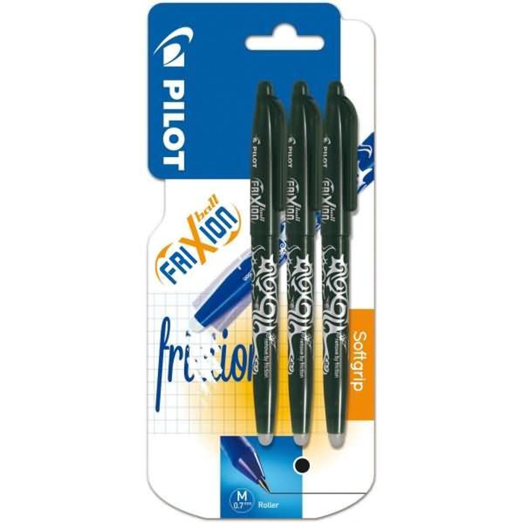 Tintenroller Frixion 07 schwarz Blister mit 3 Stück