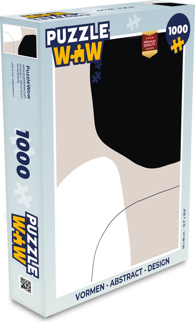 MuchoWow Puzzle 1000 Teile Formulare - Abstrakt - Gestaltung - Spielzeug - Alt und Jung - Spiele - Puzzeln