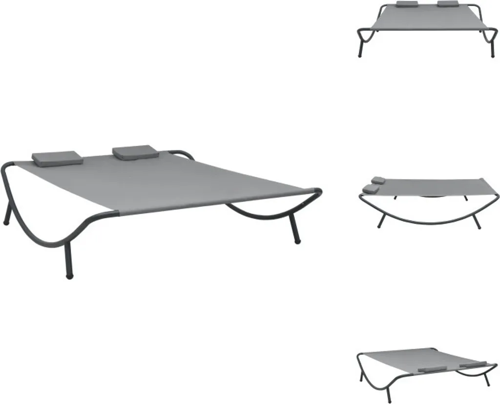 Lettino Giardino vidaXL Antracite | Design Moderno in Tessuto