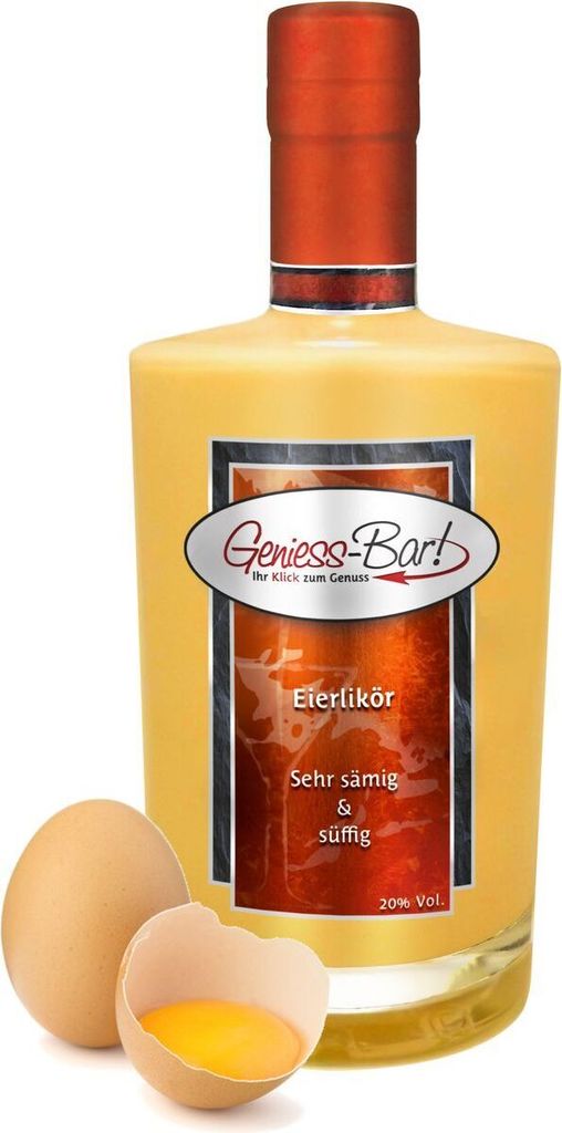 Eierlikör 0,7L - Sehr sämig und süffig! Likör 20% Vol.