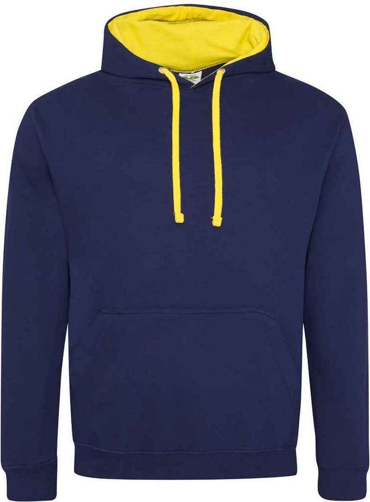 Awdis - "Varsity" Kapuzenpullover für Damen PC5729 (M) (Marineblau/Sonnengelb)