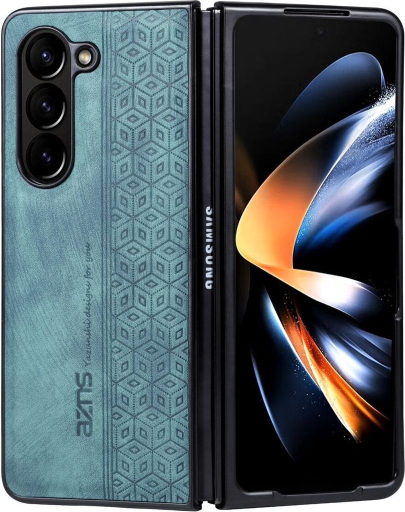 König Design Hülle kompatibel mit Kunstleder Handyhülle - Handy Case Grün