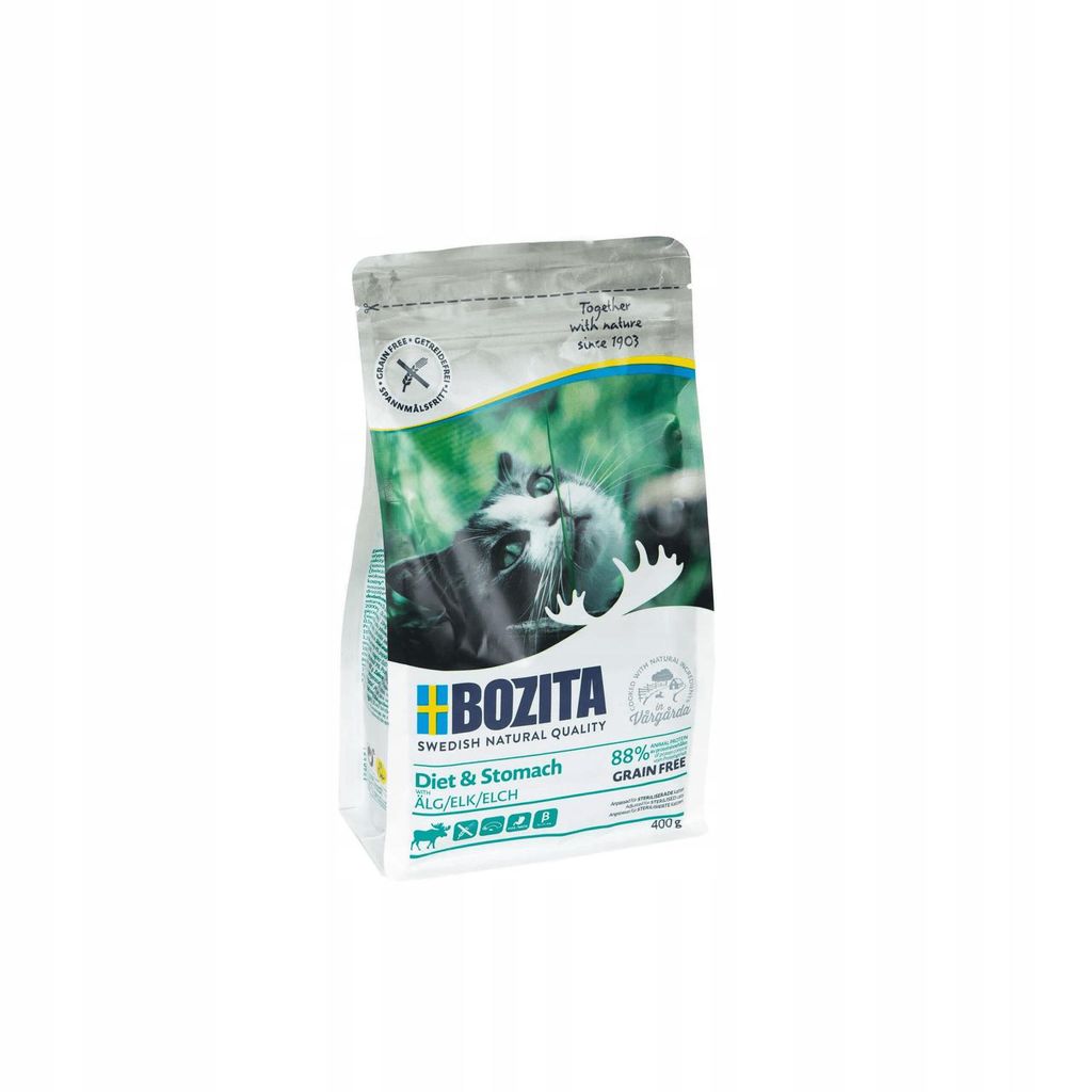 Bozita Cat Diet & Stomach Grain free mit Elch 400g
