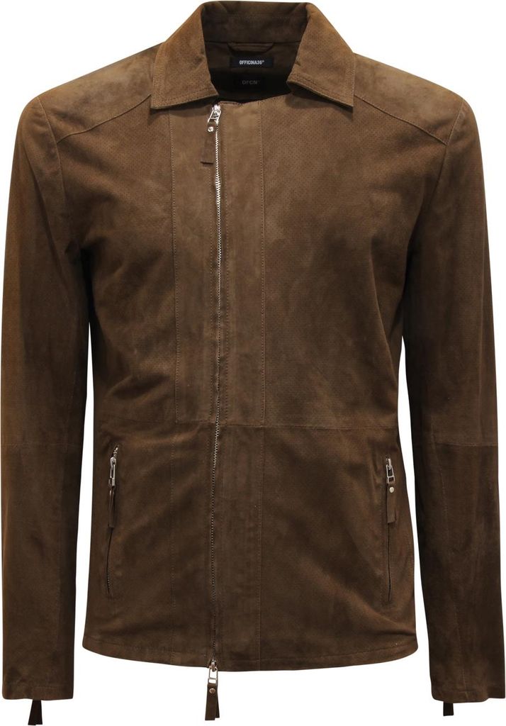 M6976 Giubbotto Uomo Officina36 Man Vintage Effect Suede Jacket