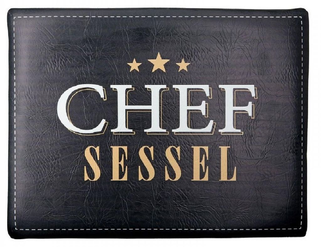 Gilde Sitzpolster für Bierkästen Chef Sessel Schwarz Produktbild 