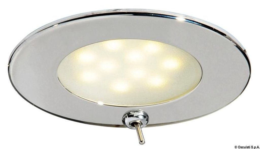 Atria Reflektor LED polerowany SS aus włącznikiem Osculati 13.447.02