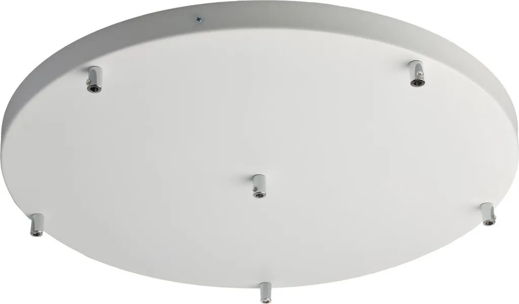 Rosone Ferro Bianco 6 Fori 50cm BL290-PL6-DM50-BCO - Supporto Luci