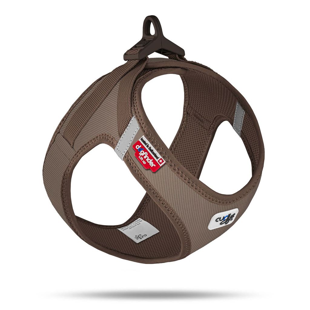 Curli Clasp Vest Geschirr Cord braun S
