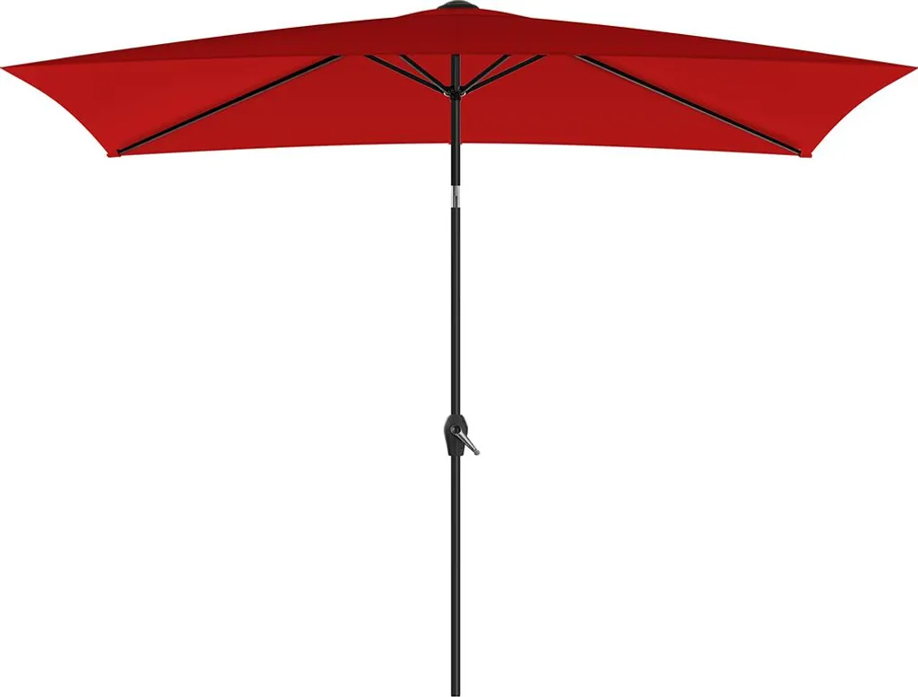 Parasol rectangulaire 300 x 200 cm sans pied - Toile déperlante grise