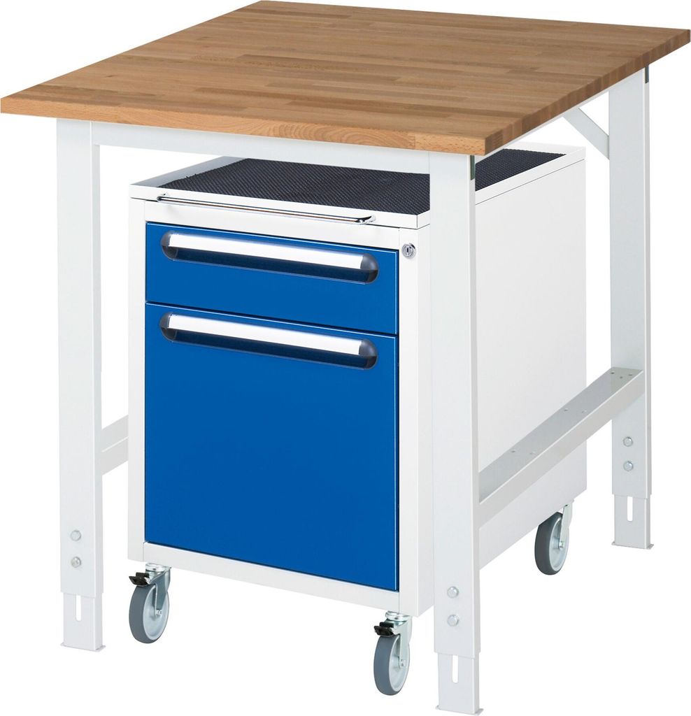 Rau Arbeitstisch Tom höhenverstellbar KM08, B750xT1000xH760-1080mm, B-Platte-25mm