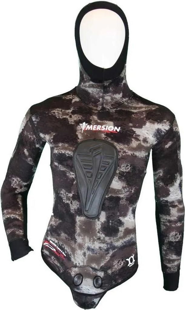 Imersion Seriole Camo Strechy Yamamoto Speerfischjacke 5 Mm Schwarz S Herren,Damen Schwarz S